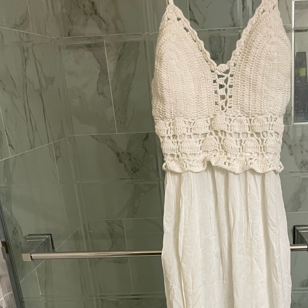 Tj max white beach cover up dress